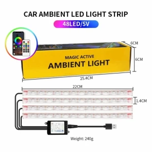 Car Interior Ambient Lamp — LED Strip Lights, zhuami