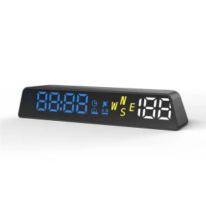 GPS Head Up Display with Smart Digital Alarm, Reminder Meter, Plug and Start Stop Car Functionality — Heads Up Display