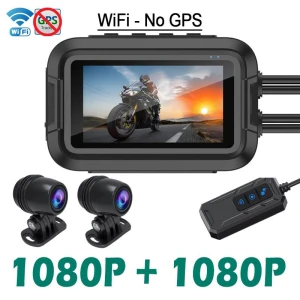 Motorcycle Video Recorder with Dual Cameras — Dash Cam, JOHO