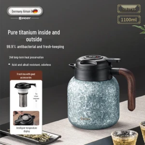 Pure Titanium Smart Insulated Tea and Hot Water Flask — Smart Water Bottle, IMOGY