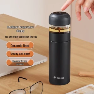 Smart Ceramic Insulated Tea Infuser Bottle — Smart Water Bottle, TOMIC
