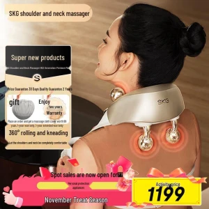 Smart Neck and Shoulder Massager with Heat — Massage Gun, SKG