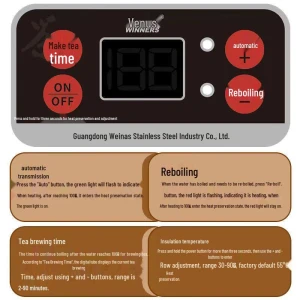 Smart Stainless Steel Tea Kettle — Electric Kettle, ZISIZ