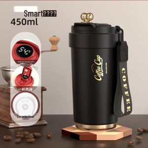 Smart Temperature Display Ceramic Lined Insulated Travel Mug — Smart Water Bottle, JDST online