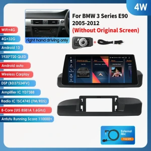 10.25-inch Car Radio Receiver with CarPlay and Android Auto Support — Car Infotainment System, Hizpo