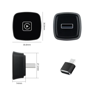 2-in-1 Wireless CarPlay and Android Auto Box — Car Infotainment System, Auto Launcher