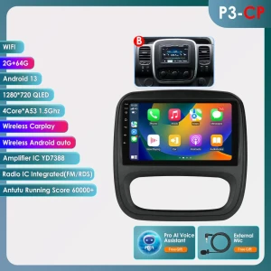 4G AI Voice Android Auto Radio with Carplay, GPS, Intelligent Screen — Car Infotainment System, Hizpo