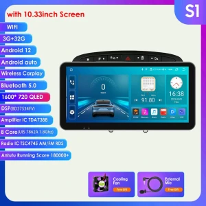 9-inch Android Auto CarPlay Multimedia Video Player GPS Navigation — Car Infotainment System, Hizpo