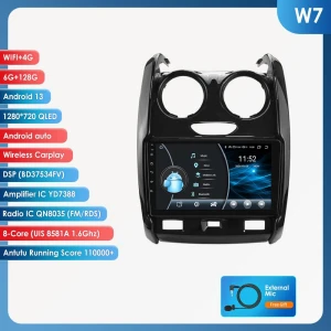 Intelligent Car Radio with Android, GPS, Wireless CarPlay, Android Auto, 4G, DSP, SWC, 360 Camera — Car Infotainment System, OSSURET