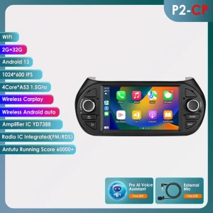 Intelligent CarPlay 4G RDS 7-inch Android 13 Car Stereo with GPS and Multimedia Video Player — Car Infotainment System, OSSURET