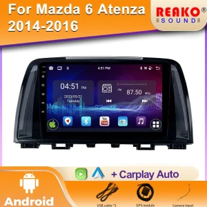Wireless Carplay Android Auto Stereo Multimedia Player — Car Infotainment System, Reakosound