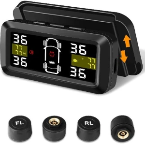 Wireless Solar Tire Pressure Monitor with External Sensors — TPMS