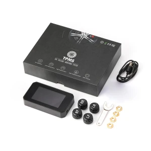 Wireless Tire Pressure Monitoring System with 4 External Sensors — TPMS, happybuySE