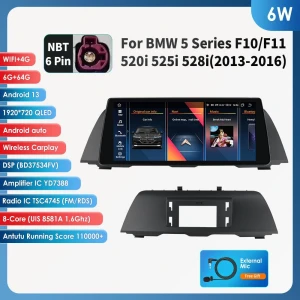 10.25-inch Car Multimedia Player with GPS Navigation, Carplay, Android Auto — Car Infotainment System, Hizpo