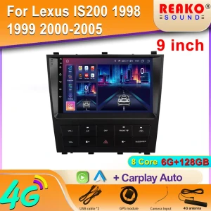 2K IPS Android Car Radio Multimedia Video Player with 4G GPS Carplay Stereo — Car Infotainment System, Reakosound