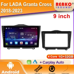 Car Stereo Head Unit with Navigation and Wireless CarPlay — Car Infotainment System, Reakosound