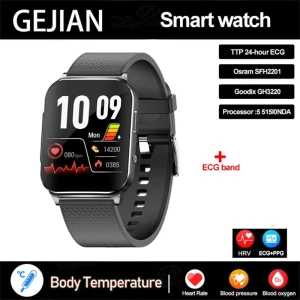 Health Smart Watch with NFC, ECG, Air Pump Blood Pressure, Blood Oxygen, Bluetooth Call — Smart Watch, Creative Adorn