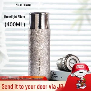 Pure Titanium Smart Vacuum Flask with Temperature Display — Smart Water Bottle, MCCULLEN