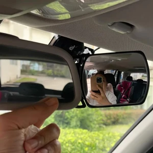 Rotating Baby Car Rearview Mirror — Backup Camera, Plain Abode