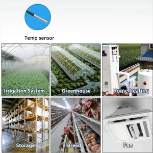 WiFi Switch Relay with Temperature Monitoring Thermostat Sensor — Smart Thermostat, Kings City