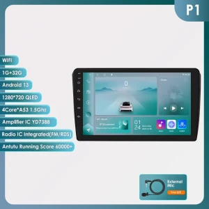 Renault Clio 4 (2016-2019) Android 2-DIN Head Unit with GPS, CarPlay, and 4G — Car Infotainment System, OSSURET