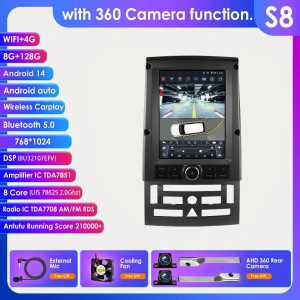 9.7-inch Wireless CarPlay & Android Auto Head Unit for Peugeot 407 (2004-2011) — Car Infotainment System, Hizpo