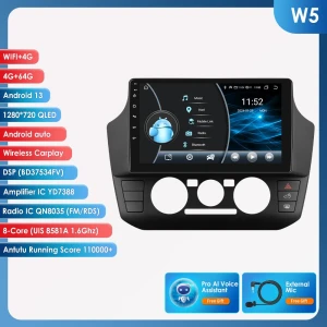 Android 13 Car Multimedia Player with CarPlay, Bluetooth, 4G, and RDS — Car Infotainment System, OSSURET