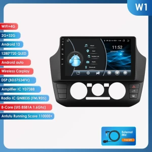 Android 13 Car Multimedia Player with CarPlay, Bluetooth, 4G, RDS — Car Infotainment System, OSSURET