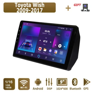 Android Car Stereo with Apple CarPlay & GPS for Toyota Wish 2009-2017 — Car Infotainment System, icreative