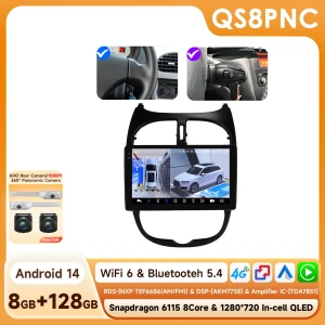 Car Radio with CarPlay and Android Auto for Peugeot 206 Models — Car Infotainment System, Hizpo