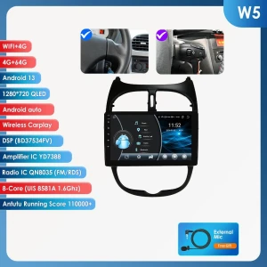 Car Radio with CarPlay and Android Auto — Car Infotainment System, Hizpo