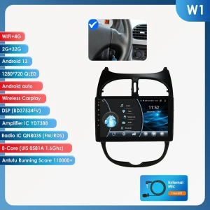 Car Radio with CarPlay and Android Auto — Car Infotainment System, Hizpo