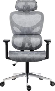 Ergonomic Office Chair with Lumbar Support, Adjustable Armrests, and Headrest — Smart Chairs, Nouhaus