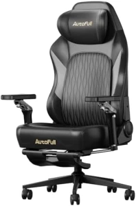 Gaming Chair with Ventilated and Heated Seat, Adjustable Armrests, Lumbar Support, and Footrest — Smart Chairs, AutoFull