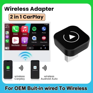 Mini Adapter Wired to Wireless CarPlay and Android Auto — Car Infotainment System, The Cozy Nook