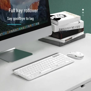 Tri-Mode Wireless Bluetooth Keyboard with Integrated Tablet Stand — Bluetooth Keyboard, Fude
