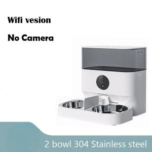 Double Bowl Remote WiFi Control Multi Pet Feeder — Automatic Pet Feeder, Surrunme