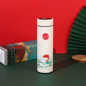 Vacuum Flask Travel Mug with Temperature Display — Smart Water Bottle, HNlinhai