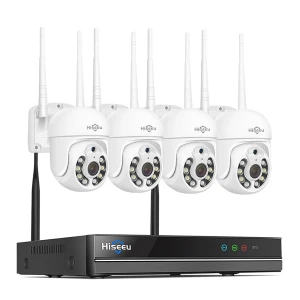 WiFi Camera Set with Auto Tracking and Motion Detection — Security Camera, Hiseeu