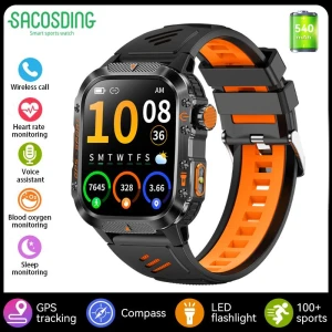 Military GPS Smart Watch for Men — Smart Watch, SACOSDING