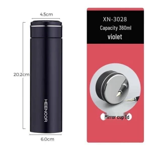 Smart Vacuum Flask with Bluetooth — Smart Water Bottle, HEENOOR