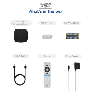 4K Plus Streaming Device with Google TV — Smart TV, Premium Choice Co