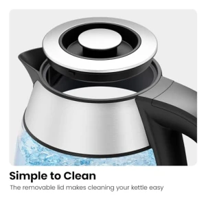 Electric Kettle with Infuser, Auto Shut Off, and LED Light — Electric Kettle, Chefman