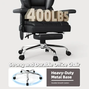 Heated Massage Office Chair with Foot Rest — Smart Chairs, Mvpipi