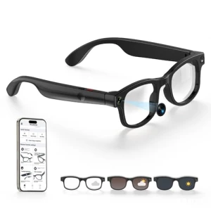 Smart Glasses with HD Camera, AI Assistant, AR Display, and Bone Conduction Speakers — Smart Glasses, UouNeaCo