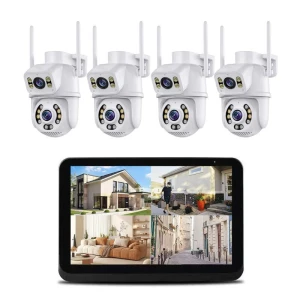 4CH Security Camera System with Wireless Outdoor Monitor — Security Camera, Guudgo