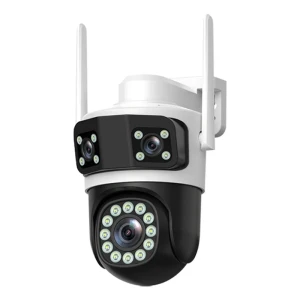 WiFi IP Camera with Triple Lens, Full Color Night Vision, and 355° Pan — Security Camera, Guudgo
