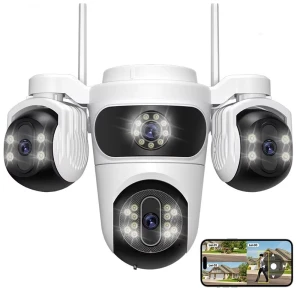 4 Lens 3 Screen PTZ Camera — Security Camera
