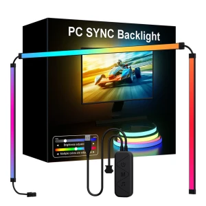 RGB LED Light Bar Screen Sync & Music Sync Computer Monitor Ambient Backlight — LED Strip Lights, Elfeland