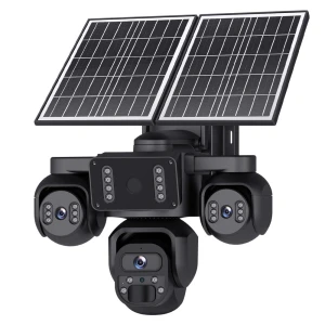 Solar Security Camera Outdoor Wireless Triple Lens — Security Camera, AOV